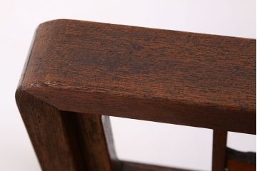 古民具・骨董　ダイヤガラス引き違い戸の変わり型衝立(パーテーション)