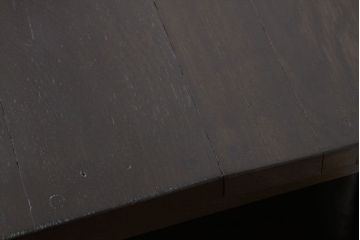 アンティーク家具　アンティーク　古いナラ材の重厚な棚付き平机(作業台・デスク)