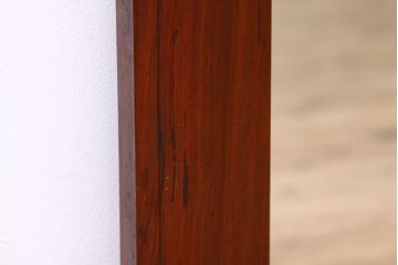 アンティーク雑貨　アンティーク　古い木のシンプルな大型姿見(ミラー、鏡)