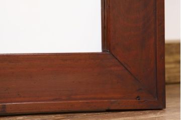 アンティーク雑貨　アンティーク　古い木のシンプルな大型姿見(ミラー、鏡)