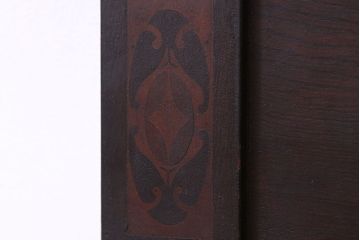 アンティーク雑貨　アンティーク　大正ロマン　素敵な象嵌入り大型姿見(鏡・ミラー)