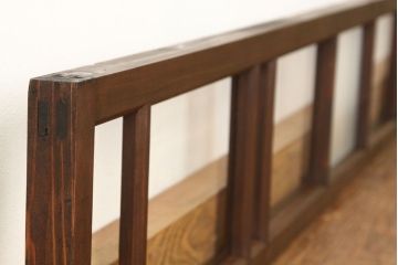 アンティーク　古い木のレトロな横長タイプ明かり取り1枚(欄間)