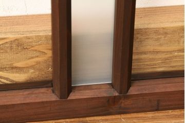 アンティーク　古い木のレトロな横長タイプ明かり取り1枚(欄間)