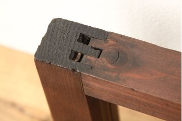 アンティーク　古い木のレトロな横長タイプ明かり取り1枚(欄間)