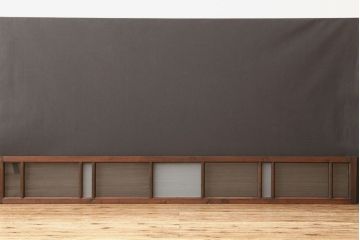 アンティーク　古い木のレトロな横長タイプ明かり取り1枚(欄間)