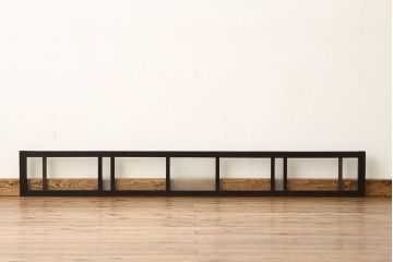 アンティーク　古い木のレトロな横長タイプ明かり取り1枚(欄間)
