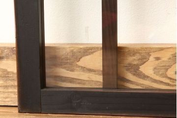 アンティーク　古い木のレトロな横長タイプ明かり取り1枚(欄間)
