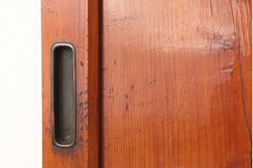 アンティーク　味わいある無垢材板戸2枚セット?(引き戸)