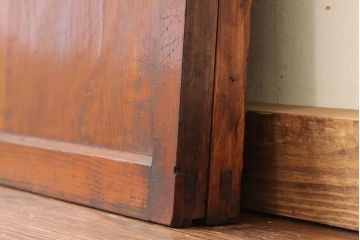 アンティーク　味わいある無垢材板戸2枚セット?(引き戸)