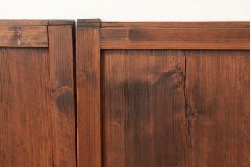 アンティーク　味わいある無垢材板戸2枚セット?(引き戸)