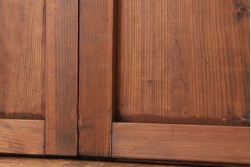 アンティーク　味わいある無垢材板戸2枚セット?(引き戸)