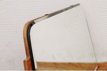 アンティーク雑貨　USA1960年代変わり型のビンテージミラー(鏡)