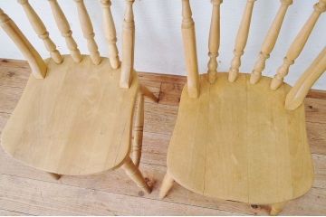 中古　イギリス製　しっかりとした椅子2脚セット1
