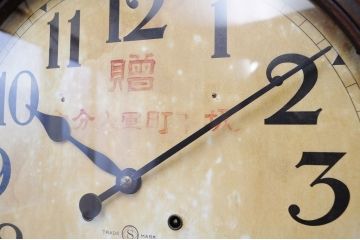 アンティーク雑貨　特大!セイコー社の丸型掛け時計