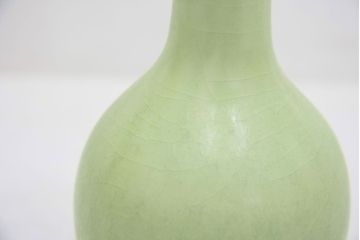 アンティーク雑貨　○古い萬珠堂・緑釉酒器