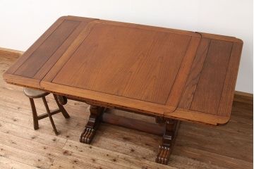 中古海外輸入品ドローリーフテーブル(エクステンションテーブル)
