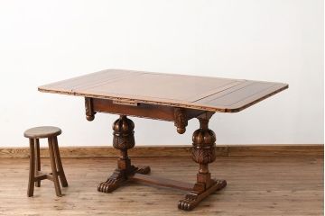 中古海外輸入品ドローリーフテーブル(エクステンションテーブル)