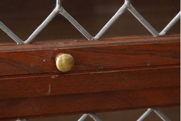 アンティーク家具　イギリスアンティーク　ステンドグラススタッキングブックケース(本箱)