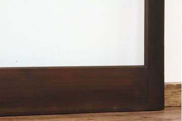昭和レトロ　古い木の大きなガラス戸2枚セット(引き戸・建具)