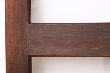 アンティーク　古い無垢材のガラス戸2枚セット(引き戸・建具)