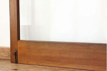 アンティーク　古い無垢材のガラス戸4枚セット?(引き戸・建具)