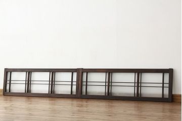 和製アンティーク　古い木のモダンな明り取り(欄間)(1)