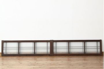 和製アンティーク　古い木のモダンな明り取り(欄間)(1)