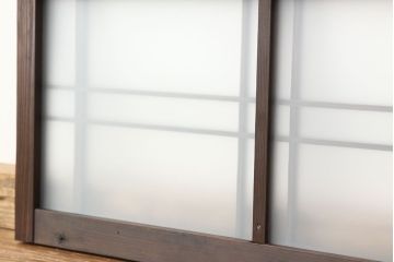 和製アンティーク　古い木のモダンな明り取り(欄間)(1)