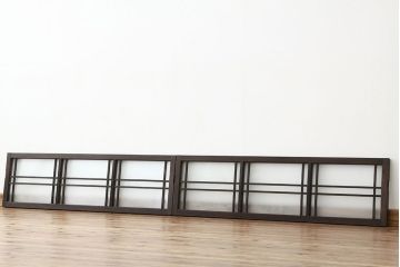 和製アンティーク　古い木のモダンな明り取り(欄間)(2)