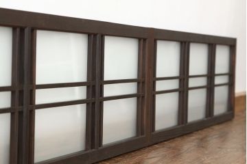 和製アンティーク　古い木のモダンな明り取り(欄間)(2)
