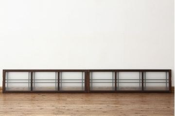 和製アンティーク　古い木のモダンな明り取り(欄間)(2)