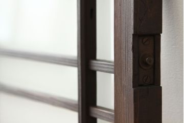 アンティーク　古い木のシックな明り取り1枚?(欄間)