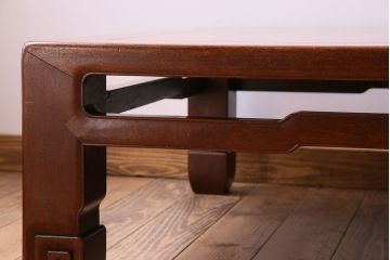 アンティーク家具　和製アンティーク　重厚な唐木の大座卓