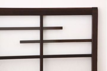 アンティーク　結霜ガラス入り使い込まれたガラス戸2枚セット(窓・引き戸)