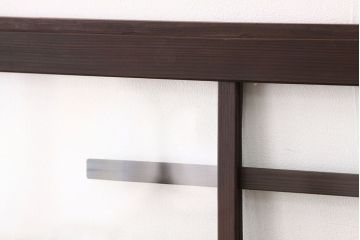 アンティーク　結霜ガラス入り使い込まれたガラス戸2枚セット(窓・引き戸)