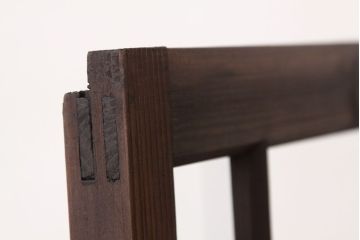 アンティーク　素敵なデザインの銀モールと色ガラス入り引き戸1枚(ガラス戸・窓)