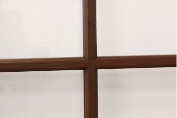 昭和レトロ　古い木のアンティークガラス戸4枚セット(引き戸・窓)