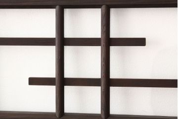 アンティーク　シックなデザインのクリアガラス窓4枚セット(ガラス戸・引き戸)