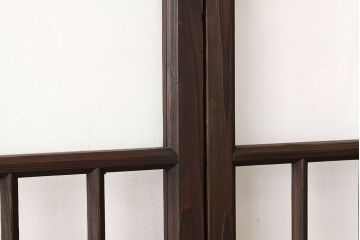 アンティーク　シックなデザインのクリアガラス窓4枚セット(ガラス戸・引き戸)