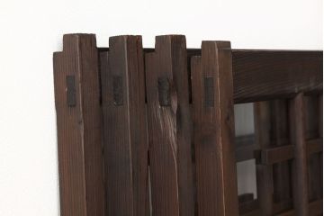 アンティーク　シックなデザインのクリアガラス窓4枚セット(ガラス戸・引き戸)