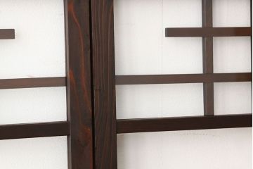 アンティーク　シックなデザインのクリアガラス窓4枚セット(ガラス戸・引き戸)