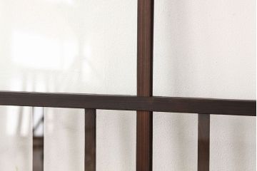 アンティーク　シックなデザインのクリアガラス窓4枚セット(ガラス戸・引き戸)