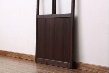 ★昭和レトロ　古い木のシンプルなガラス戸(引き戸)