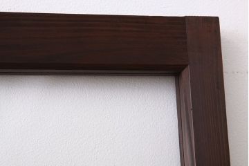 ★昭和レトロ　古い木のシンプルなガラス戸(引き戸)