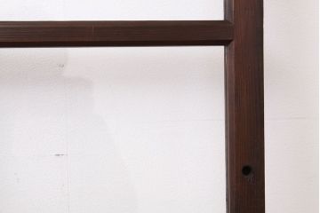 ★昭和レトロ　古い木のシンプルなガラス戸(引き戸)