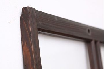 ★昭和レトロ　古い木のシンプルなガラス戸(引き戸)
