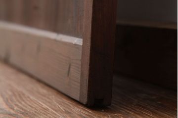 ★昭和レトロ　古い木のシンプルなガラス戸(引き戸)