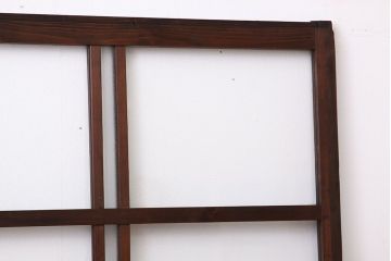 ★昭和レトロ　古い木のシンプルなガラス戸(引き戸)