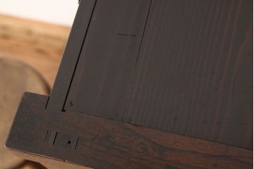 アンティーク家具　古民具・骨董　江戸時代使い込まれた前欅帳場箪笥(直し有り)