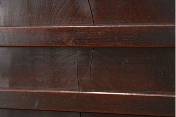 アンティーク家具　古民具・骨董　江戸時代使い込まれた前欅帳場箪笥(直し有り)